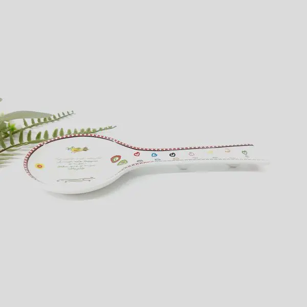 Porcelain Spoon Rest With Love Messages