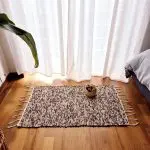 small mixed brown rug traditional rug