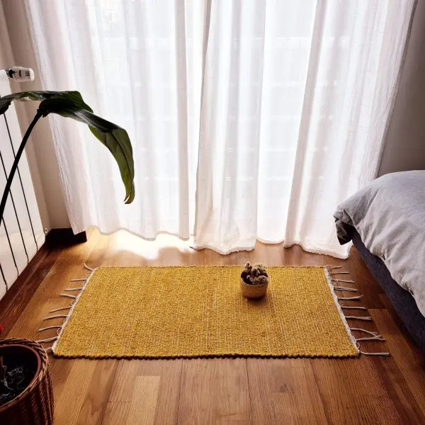 Small Mustard Yellow Rug - 50x100cm - Traditional Rug