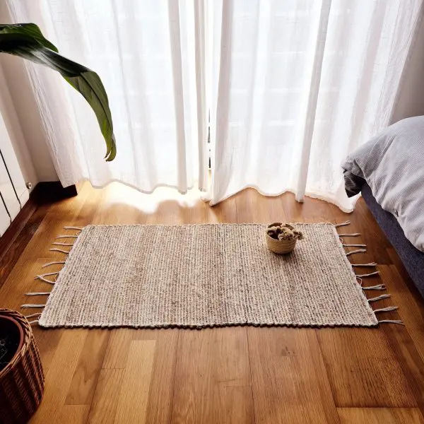 Small Cream Brown Rug - 50x100cm - Traditional Rug