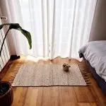 Small Cream Brown Rug - 50x100cm - Traditional Rug