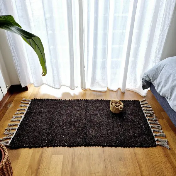 Small Cocoa Brown Rug - 50x100cm - Traditional Rug