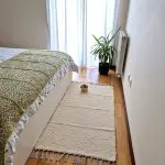 Medium Cream Glitter Rug - 70x140cm - Tradional Rug