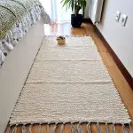 Medium Cream Glitter Rug - 70x140cm - Tradional Rug