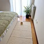 Medium Cream Glitter Rug - 70x140cm - Tradional Rug