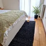 Runner Rug Black Silver Glitter - 50x200cm - Traditional Rug