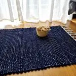 Small Dark Blue Rug - 50x100cm - Traditional Rug