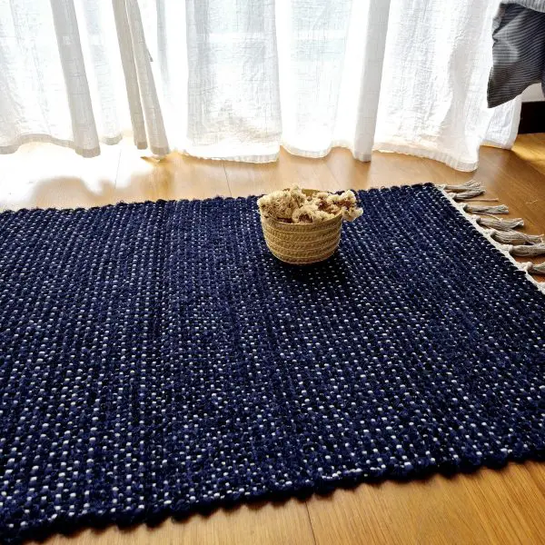 Small Dark Blue Rug - 50x100cm - Traditional Rug