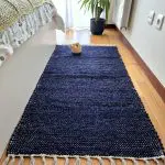 Medium Dark Blue Rug - 70x140cm - Traditional Rug