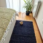 Medium Dark Blue Rug - 70x140cm - Traditional Rug