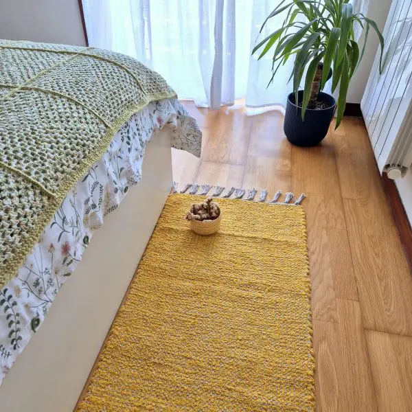 Runner Rug Mustard Yellow Cream - 50x200cm - Traditional Rug