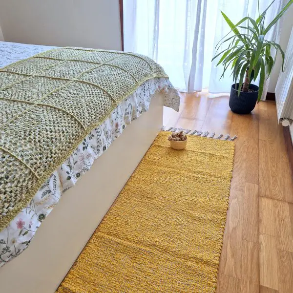 Runner Rug Mustard Yellow Cream - 50x200cm - Traditional Rug
