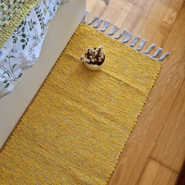 Runner Rug Mustard Yellow Cream - 50x200cm - Traditional Rug