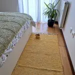 Medium Mustard Yellow Cream Rug - 70x140cm - Traditional Rug