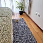 Runner Rug Black Grey Silver Glitter - 50x200cm - Traditional Rug