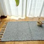 Small Light Grey Rug - 50x100cm - Traditional Rug