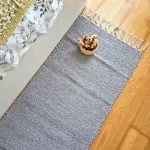 runner rug light grey 2m