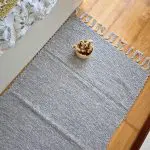 Medium Light Grey Rug - 70x140cm - Traditional Rug