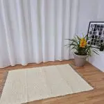 Large Cream Glitter Rug - 100x150cm - Traditional Rug