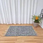 Large Black Grey Silver Glitter Rug - 100x150cm - Traditional Rug