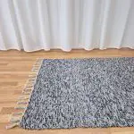 Large Black Grey Silver Glitter Rug - 100x150cm - Traditional Rug