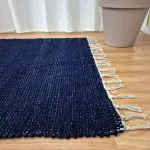 Large Dark Blue Rug - 100x150cm - Traditional Rug