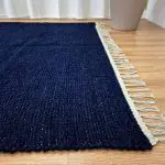 Large Dark Blue Rug - 150x200cm - Traditional Rug