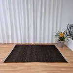 Large Cocoa Brown Rug - 150x200cm - Traditional Rug