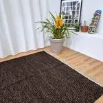 Large Cocoa Brown Rug - 150x200cm - Traditional Rug