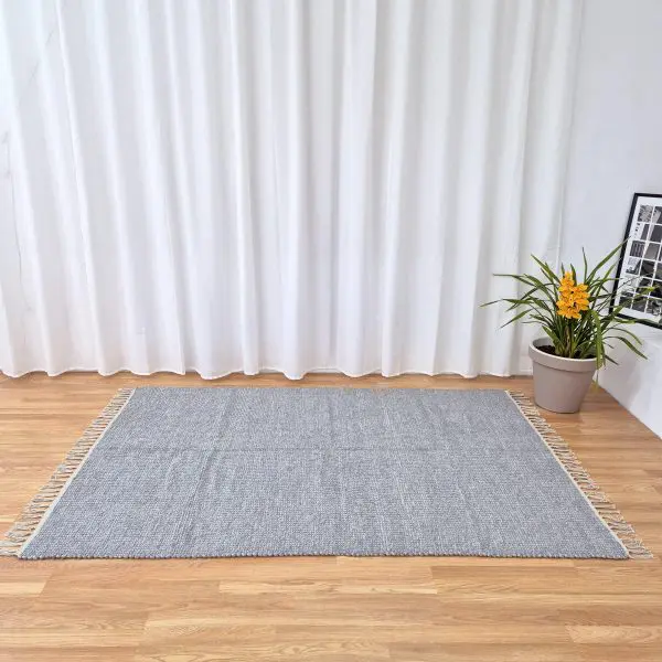Large Light Grey Rug - 150x200cm - Traditional Rug
