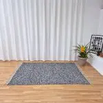 Large Black Grey Silver Glitter Rug - 150x200cm - Traditional Rug