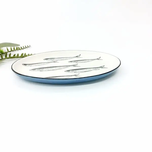 Oval Plate Sardines