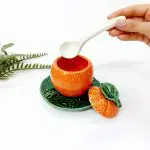 Ceramic Sugar Bowl - Fruits and Vegetables Shaped