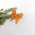 orange butterflies handmade