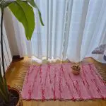 Small Pink and Red Rug - 50x100cm - Soft Rug