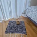 Mini Blue and Red Rug - 50x50cm - Soft Rug