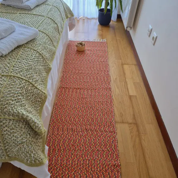 Long Runner Orange Brown Yellow - 50x300cm - Traditional Rug