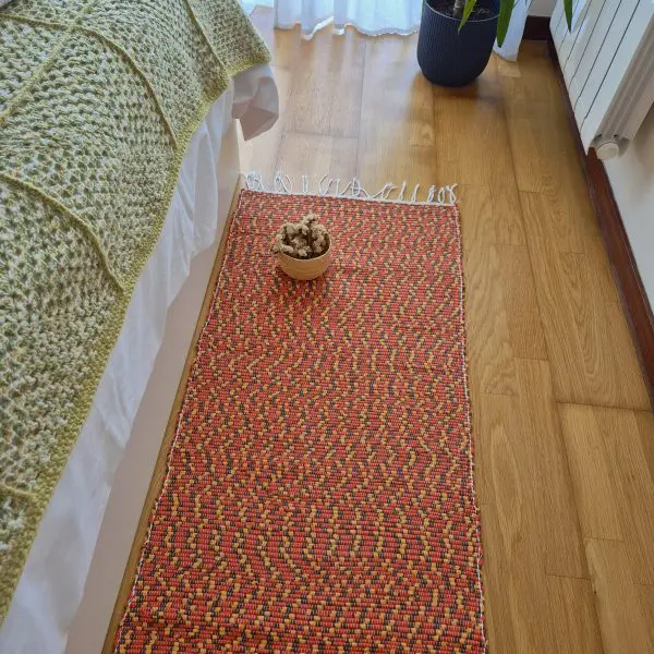 Long Runner Orange Brown Yellow - 50x300cm - Traditional Rug
