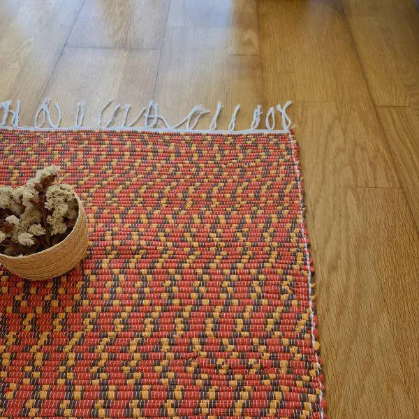 Long Runner Orange Brown Yellow - 50x300cm - Traditional Rug