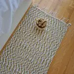 Long Rug Runner White Green Black - 50x300cm - Traditional Rug
