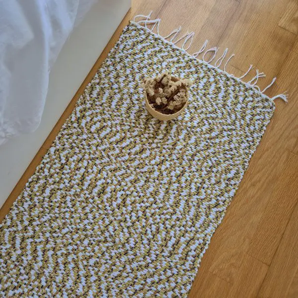 Long Rug Runner White Green Black - 50x300cm - Traditional Rug