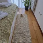 Long Rug Runner White Green Black - 50x300cm - Traditional Rug