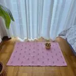 Small Pink Rug - 50x90cm - Knotted Rug