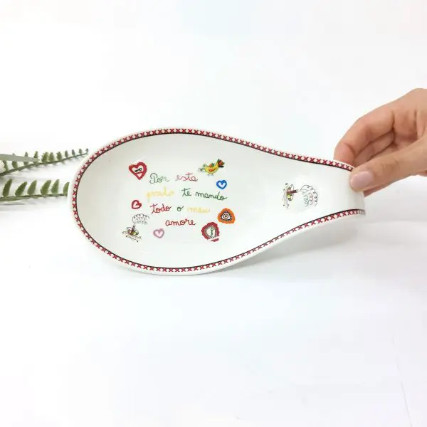Porcelain Kitchen Spoon Base