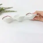 Porcelain Appetizer Plate Divided into Three