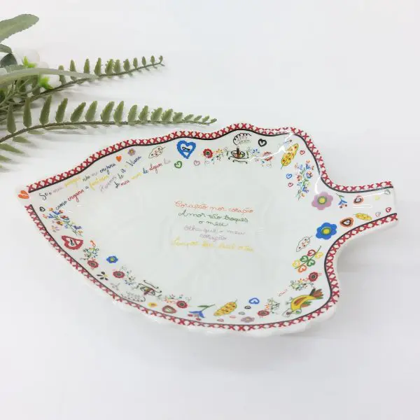 Vintage Leaf Plate Portugal