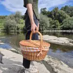 Round Wicker Picnic Basket