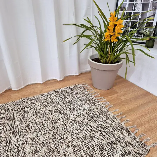 Large Mixed Brown Rug - 100x150cm - Traditional Rug