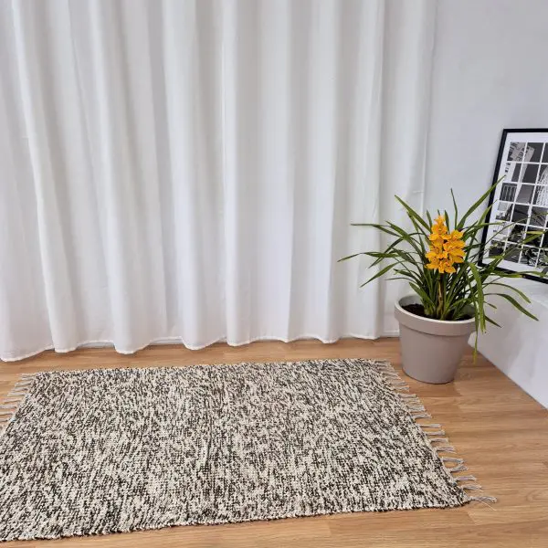 mixed brown boho rug