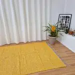 Large Mustard Yellow Cream Rug - 150x200cm - Traditional Rug